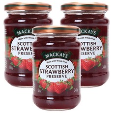 MACKAYS 梅凱 草莓果醬, 340g, 3罐