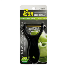TU良品 鍍鈦削皮刀, 1入, 黑色