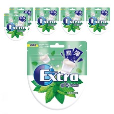 Extra 益齒達 薄荷脆皮魔立方無糖口香糖, 57.2g, 6包