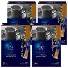 AGF 微奢華咖啡店 20本黑咖啡, 2g, 20條, 4盒