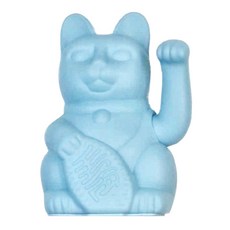 Diminuto Cielo 幸運繽紛自動招手招財貓 - 淺藍色 18cm
