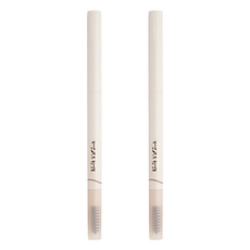 日本 excel 柔軟光滑超細眉筆 0.07g, ES03 秋季米色, 2個, 2件