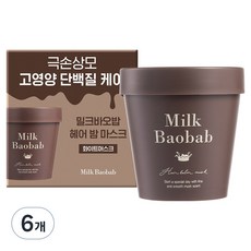 밀크바오밥 헤어 밤 마스크 팩, 200ml, 6개