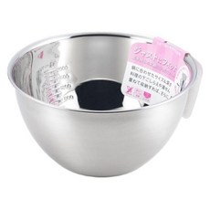 YOSHIKAWA 吉川 just fit混合碗 22cm (附刻度) sj1395, 攪拌盆, 不鏽鋼碗, 料理碗, 1入, 混合碗*1