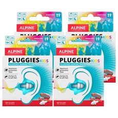 ALPINE Pluggies 兒童用隔音耳塞, 4個