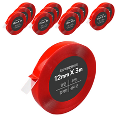 DADA 高黏度無痕防水雙面膠帶 12mm x 3m, 透明, 12捲