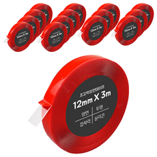 DADA 高黏度無痕防水雙面膠帶 12mm x 3m, 透明, 15捲