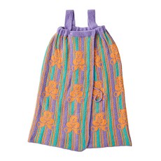 Wiggle Wiggle 免綁式浴袍毛巾, 泰迪熊, 1個