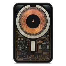 애니존 상도아이앤티 맥세이프 유무선 보조배터리 5000mAh C타입, 블랙, ANY-B2