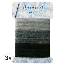 Clover 可樂牌 四葉草丹寧線, 3個, 灰色 57-219