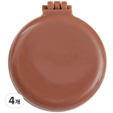 Rosae 馬卡龍小熊與兔子氣墊鏡梳, 透明棕色, 4個