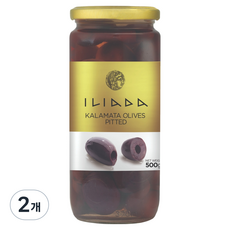 이리아다 칼라마타 올리브 피티드, 500g, 2개