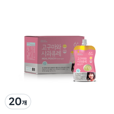 베베푸드 유아용 고구마와 사과퓨레 이유식 10p, 순한맛, 20개