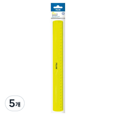 밀란 액시드 직자 30cm, 옐로우, 5개