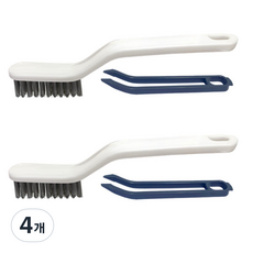 THELIVING V型切割縫隙夾清潔刷, 4個, 白色