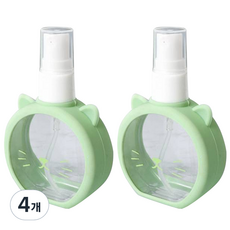 Komery旅行用卡通造型空瓶 B0763 55ml, 4個, 綠色