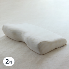 RERAX 메모리폼 경추 베개, 아이보리, 2개