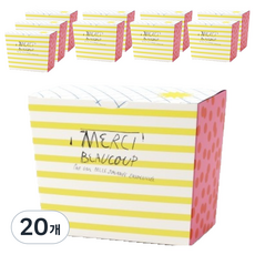 비비드 사선박스, 혼합색상, 20개