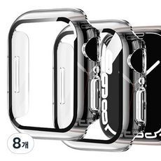 림스테일 풀커버 일체형 SF코팅 스마트워치 케이스, 투명, 8개