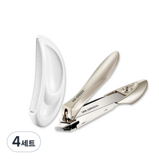 MR.GREEN 不鏽鋼高級指甲剪 + 指甲銼刀 MR1115-P, 4套