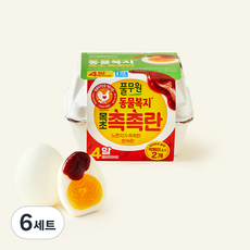 풀무원 동물복지 인증 목초 촉촉란 + 떡볶이 소스 2개입 세트 210g, 4구, 6세트