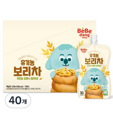 베베당 유기농 보리차, 보리, 40개, 100ml