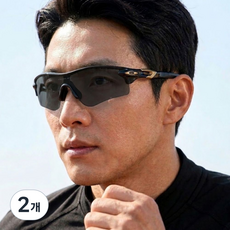 비바이원 라이딩 스포츠 선글라스, 블랙그레이, 2개