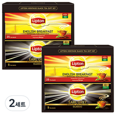 립톤 블랙티 2종 세트, 2세트, 잉글리쉬 브렉퍼스트 + 얼그레이