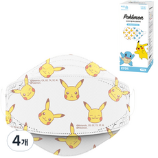 Eorinsum 寶可夢防塵口罩 KF94 S號, 皮卡丘, 4盒, 30片