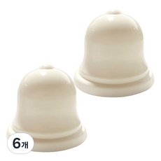 矽膠安撫奶嘴 Silibell 保護盒, 象牙白, 6個