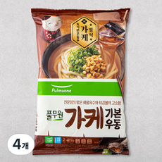 풀무원 가케 기본 우동 2인분, 407.6g, 4개