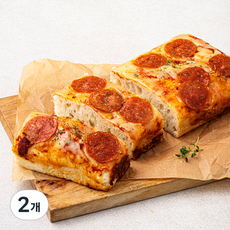브로드카세 발효종 페페로니 포카치아 피자빵, 280g, 1개입, 2개
