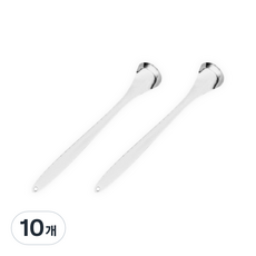 더브렌 스테인리스 입냄새제거 혀클리너 스푼형 실버, 15.6g, 10개