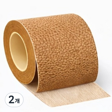 엠파이어 LEATHER FIX 가죽수선 시트지 테이프 10cm x 3m, 2개, 브라운