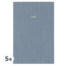 페이퍼리안 2025년 애티튜드 B6 위클리 플래너, 페일 블루, 5개