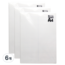 pinkfoot 雙面有線條的紙, 6個