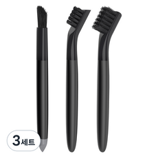 미스터시가 다용도 틈새 미세 청소 브러쉬 3종 세트, 블랙, 3세트