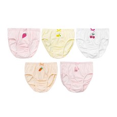 BASE ALPHA ESSENTIALS 女童款棉質三角內褲5件組