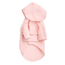 pehom 可調節式防潑水魔鬼氈雨衣, 1入, 粉紅色