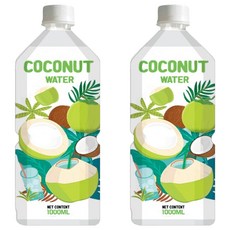 椰子水, 2個, 1L