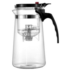 GIANXI 捷安璽 耐熱玻璃過濾泡茶杯 飄逸壺, 1個