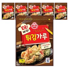 오뚜기 더 바삭 튀김가루, 1kg, 6개
