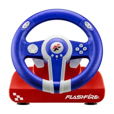 FlashFire 彎道車神 ES300ACE (Switch&PC) 2合1 賽車方向盤，震動反饋，人體工學設計，暢玩賽車遊戲, 1入