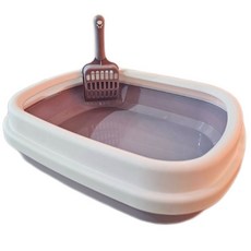 半封閉式貓砂盆, 紫灰色, 大, 1個