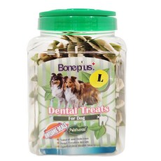 Boneplus 六星雙效草本潔牙棒 幫助物理性潔牙 Q彈好嚼, 薄荷, 750g, 1桶