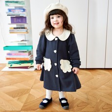 BERRYMAY 女童扇貝邊口袋外套