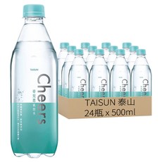 TAISUN 泰山 CHEERS 氣泡水, 24個, 500ml