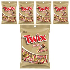 Twix 特趣 迷你焦糖夾心巧克力, 160g, 5包