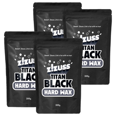 ZiZUSS Titan黑色硬質髮蠟, 200g, 4個