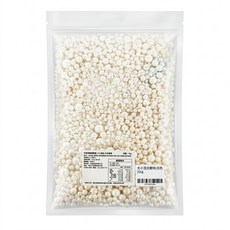 茂順食品 可食用裝飾糖果 大小混合白色糖珠, 1kg, 1包